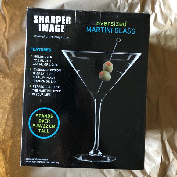Sharper Image Oversized Martini Glass - Picture 2 of 5